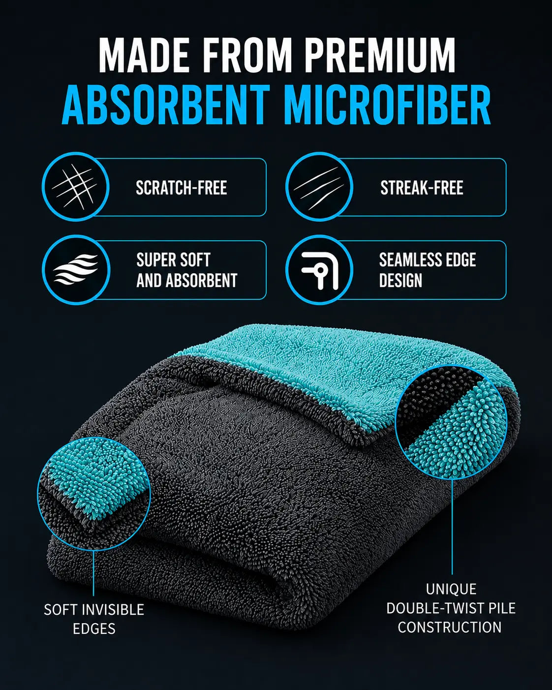 MotoX Original 1200 GSM +350 GSM Micro-fiber cloth Combo (Copy)